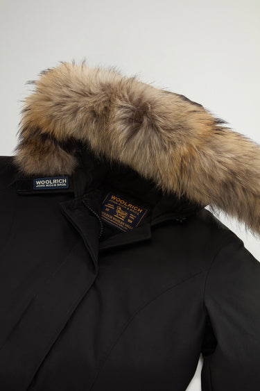 Black Arctic Parka with Raccoon Hood