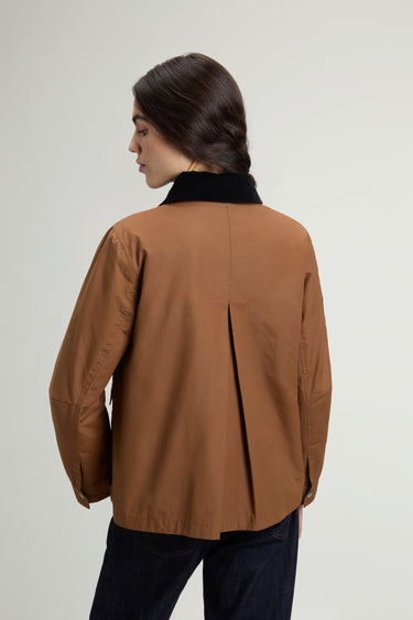 Kurze Jacke aus gewachster Baumwolle Waxed Bisonte