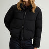 WOOLRICH-Piumino Corto con Cappuccio Rimovibile Madison Nero-TRYME Shop