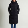 WOOLRICH-Cappotto imbottito Madison in Nylon Stretch Nero-TRYME Shop