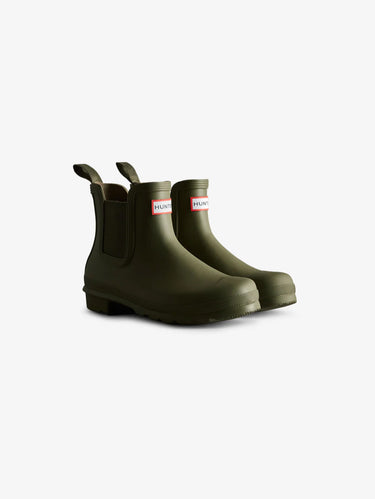 Bottines Chelsea en Caoutchouc avec Élastique Vertes