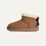 UGG-Stivali Ultra Mini con Fiocco Bailey Bow Castagna-TRYME Shop