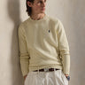 RALPH LAUREN-Maglia Girocollo in Cotone Regular Fit Crema-TRYME Shop