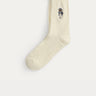 RALPH LAUREN-Calze a Trecce con Polo Bear Avorio-TRYME Shop