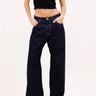 ICON DENIM-Jeans Debby Wide Leg con Vita Media Blu-TRYME Shop
