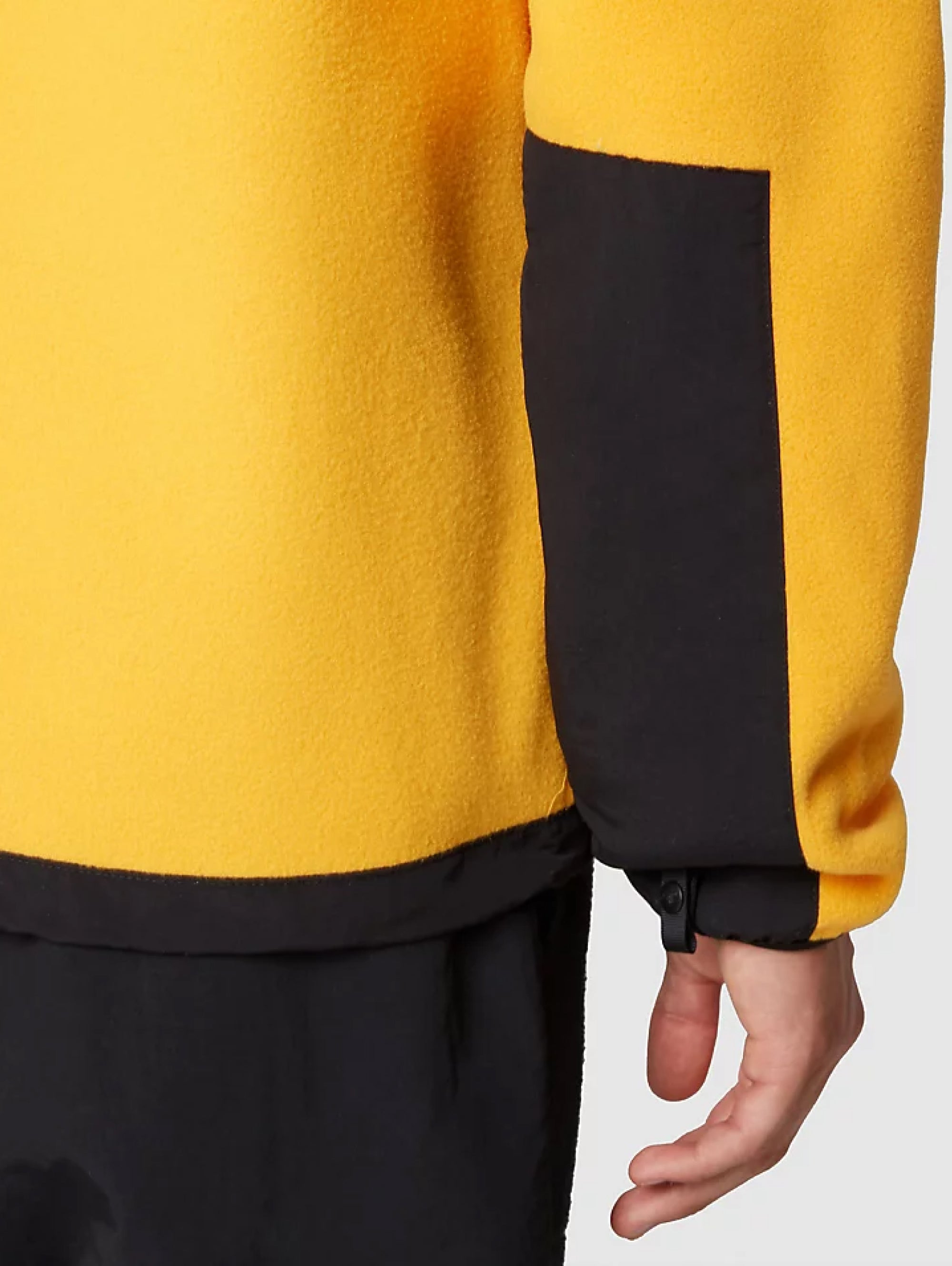 Denali Jacket in Recycled Polartec Fleece Yellow/Black
