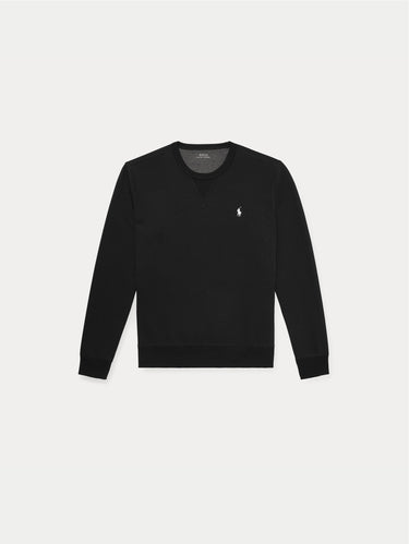 Doppelstrick-Sweatshirt in Schwarz