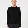 MAX MARA MM-Maglia in Lana dal Volume Morbido Nero-TRYME Shop