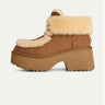 UGG-Stivale Esmee Lace Up in Camoscio con Cuciture Castagna-TRYME Shop