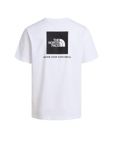 Crew Neck T-shirt with Back Logo White
