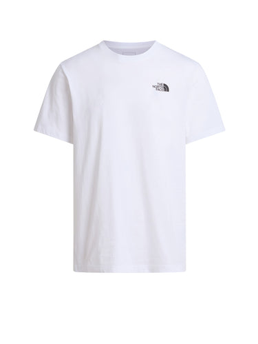 Crew Neck T-shirt with Back Logo White