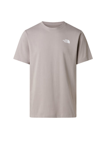 Crew Neck T-shirt with Back Logo Gray