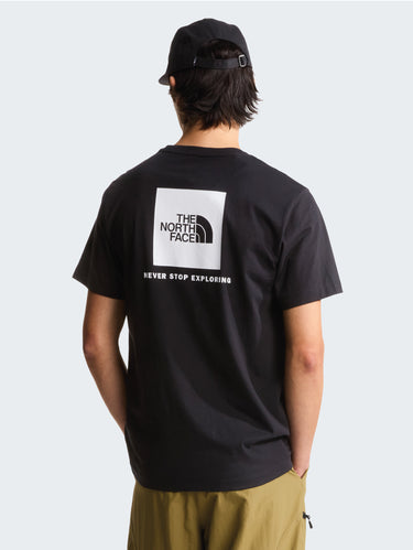 Crew Neck T-shirt with Back Logo Black