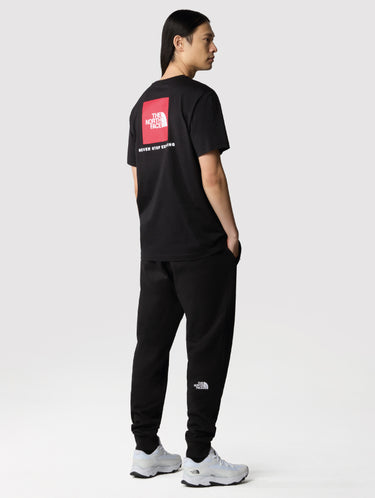 Kurzarm-T-Shirt mit Redbox-Print Schwarz