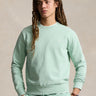 RALPH LAUREN-Felpa Girocollo in Cotone Loopback Blu-TRYME Shop