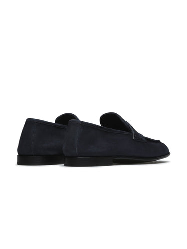 Loafers van Suède Blauw