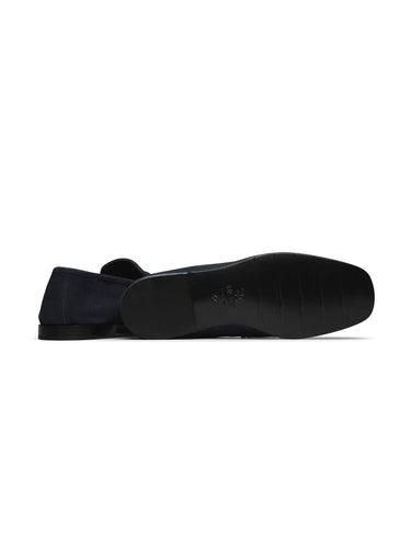 Loafers van Suède Blauw