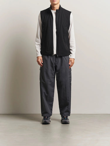 Gilet Traspirante con Polartec Nero