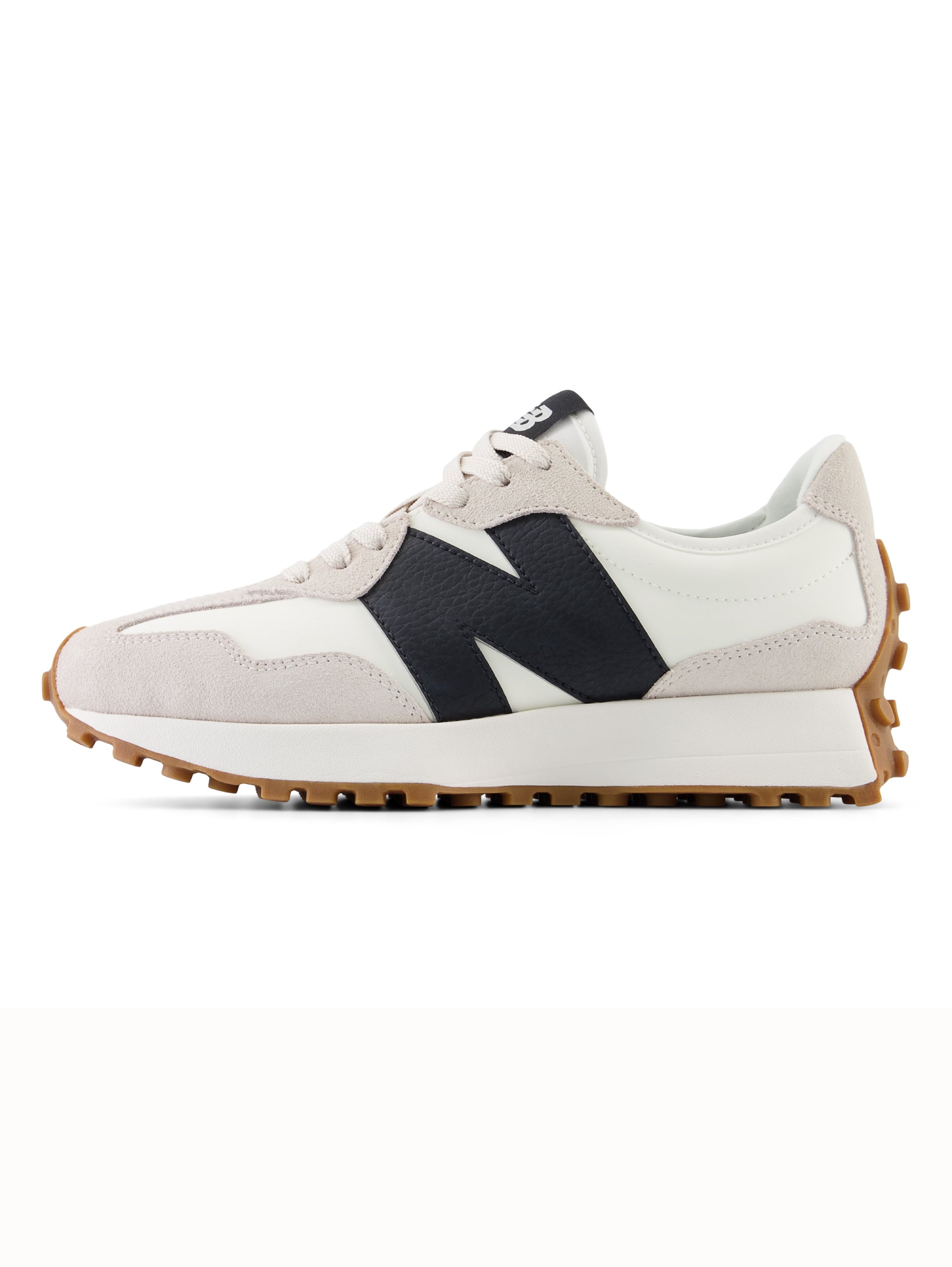 NEW BALANCE-Sneakers Retrò 327 in Pelle Bianco/Nero-TRYME Shop