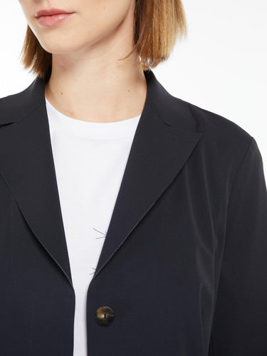 Blazer Monopetto in Jersey Tecnico Blu