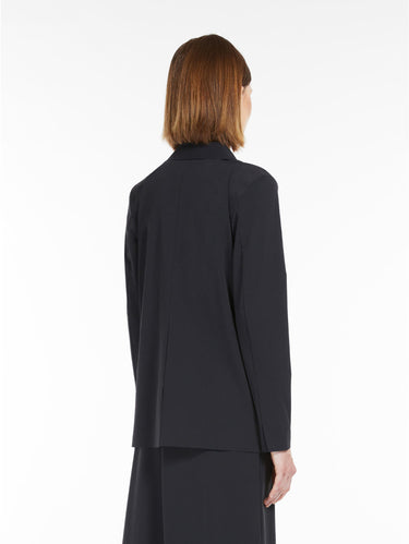 Blazer Monopetto in Jersey Tecnico Blu