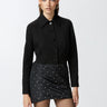 PINKO-Giacca Cropped Punto Stoffa Nero-TRYME Shop