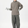 GOLDWIN-Felpa con Cappuccio in Waffle Leggero Beige Arido-TRYME Shop