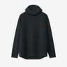 GOLDWIN-Felpa con Cappuccio in Waffle Leggero Nero-TRYME Shop