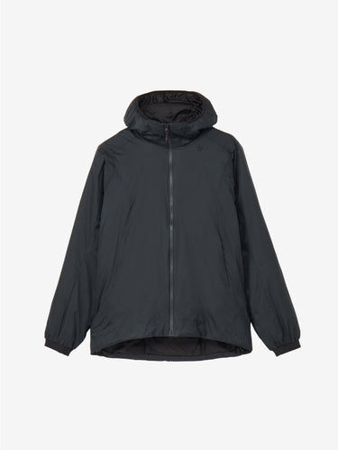 Kurze Jacke aus Pertex Quantum mit Kapuze in Anthrazit