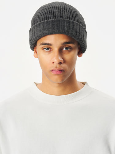 Cappello con Risvolto e Membrana Windstopper Asfalto