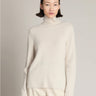MAX MARA MM-Maglione Dolcevita in Cashmere Spazzolato Sabbia-TRYME Shop