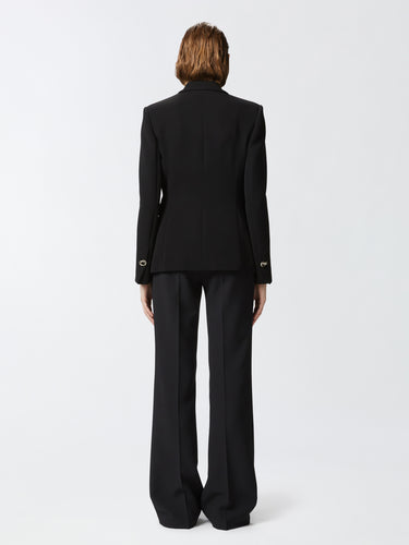 Blazer Doppiopetto in Cady Tecnico Nero