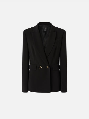 Blazer Doppiopetto in Cady Tecnico Nero