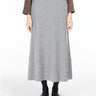 MAX MARA LEISURE-Gonna in Lana a Coste Inglesi Grigio-TRYME Shop