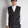 ALPHA STUDIO-Gilet con Scollo a V Nero-TRYME Shop