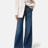 CLOSED-Denim Gamba a Palazzo Blu Notte-TRYME Shop