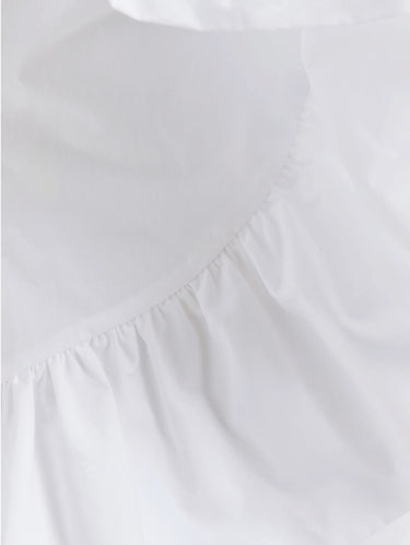 One-Shoulder Top with Ruffle White