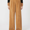 MAX MARA MM-Pantaloni Ampi in Velluto a Coste Cammello-TRYME Shop
