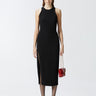 PINKO-Abito a Tubino con Strass Nero-TRYME Shop