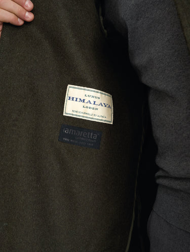 Olive Green Solstein Loden Coat