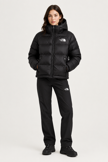 Hydrenalite Jacket with Recycled Insulation and Hood Black