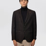 LATORRE-Giacca Spinata in Lana Marrone-TRYME Shop