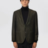 LATORRE-Giacca Spinata in Lana Verde-TRYME Shop