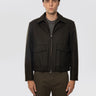 BARENA VENEZIA-Bomber in Lana con Tasche Applicate Verde Militare-TRYME Shop