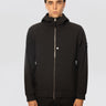 STONE ISLAND-Giacca con Cappuccio in Materiale Tecnico Nero-TRYME Shop