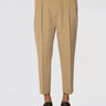 BRIGLIA 1949-Pantaloni in Cotone con Pinces Beige-TRYME Shop