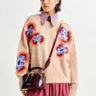 ESSENTIEL ANTWERP-Maglione Jacquard in Misto Mohair Beige-TRYME Shop