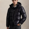 RALPH LAUREN-Piumino Lucido in Ripstop Nero-TRYME Shop