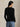 Maglia a Trecce in Misto Cashmere Nero