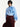 Camicia con Fiocco e Maniche a Sbuffo Blu